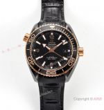 (VS Factory) Replica Omega Planet Ocean GMT Deep Black Sedna Ceramic Watch